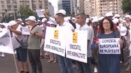 Protest în Piața Victoriei