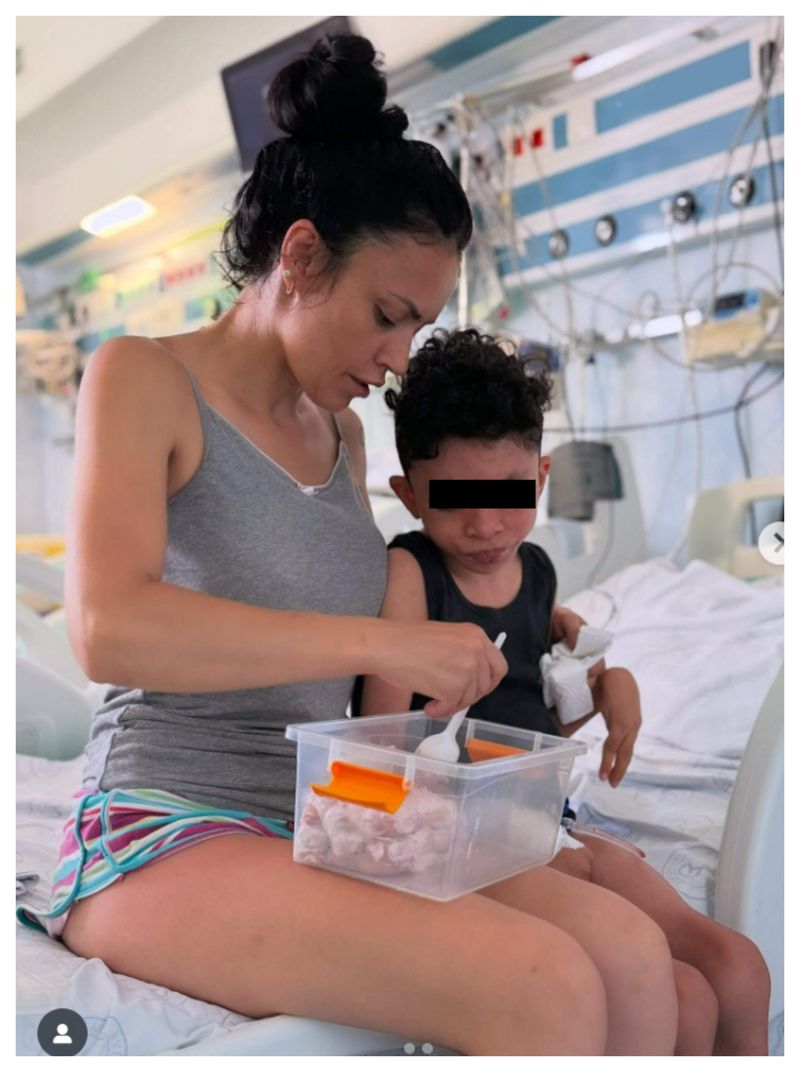 Oana Hânțoiu și fiul ei, Leon