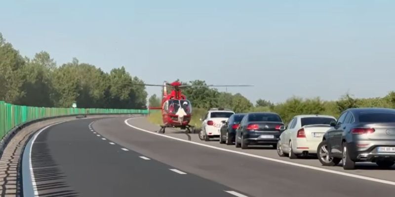 Imagini de la locul accidentului