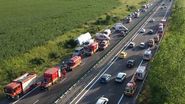 Imagini de la locul accidentului