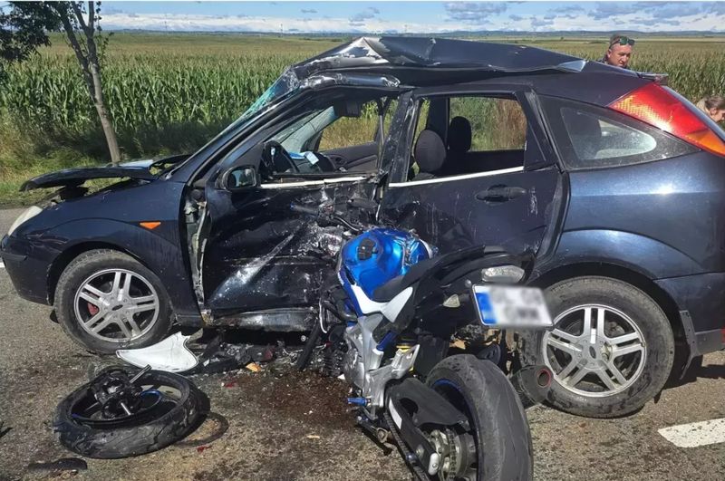 Imagini de la locul accidentului