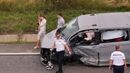 Imagini de la locul accidentului