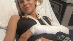 Andreea Ibacka, pe patul de spital după accidentul de motor