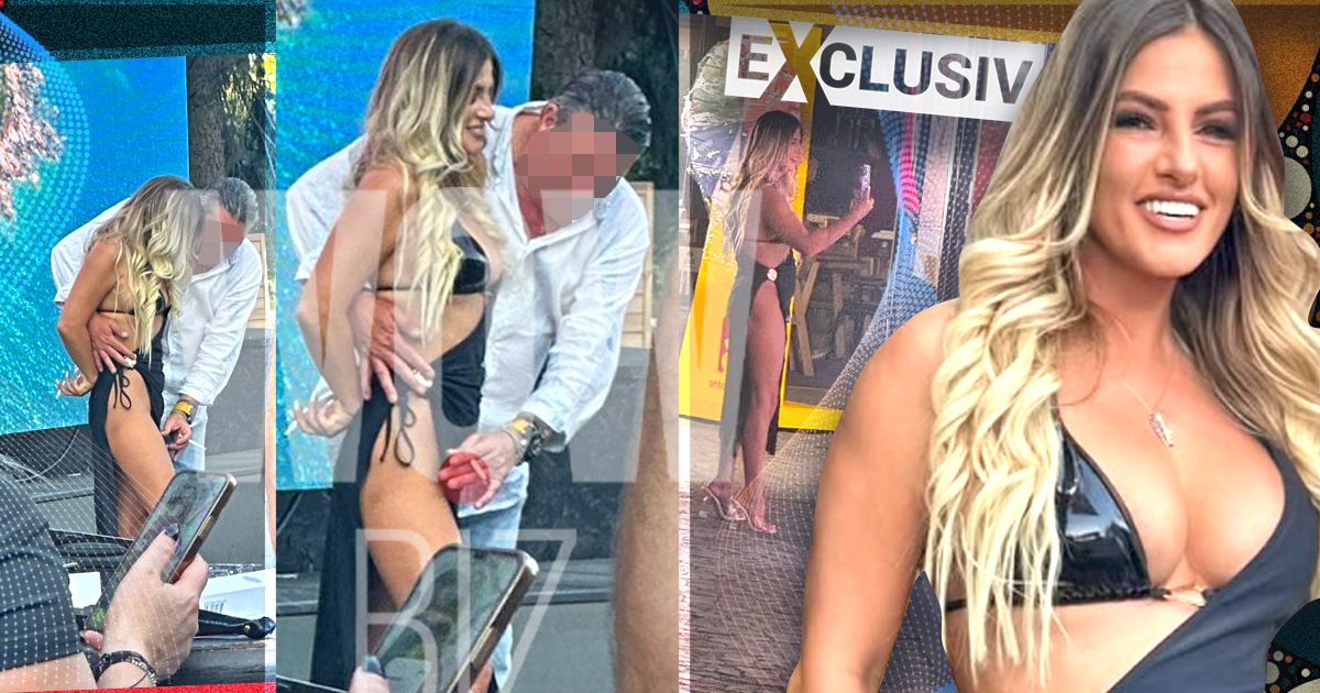 Lolrelai a aprins spiritele în centrul Capitalei! Un bărbat i-a aranjat rochia și a fost prins de paparazzi „cu mâna jos” | EXCLUSIV