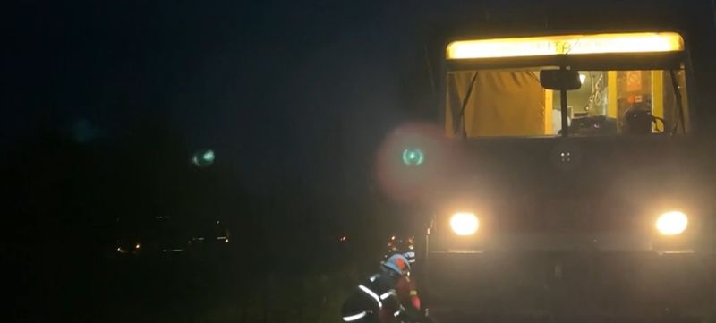 Imagini de la locul accidentului