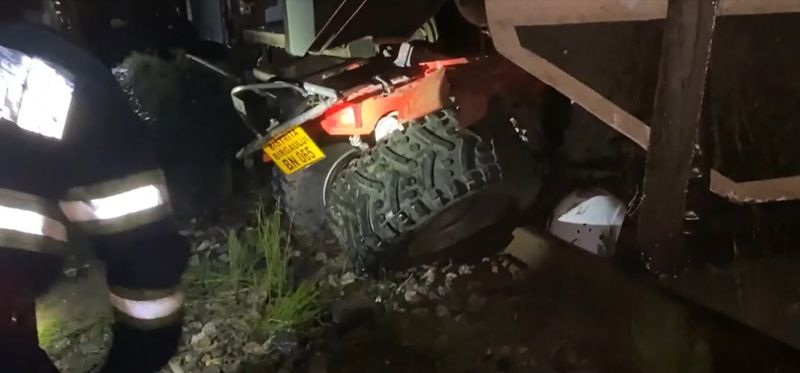 Imagini de la locul accidentului