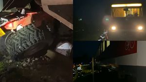 Imagini de la locul accidentului