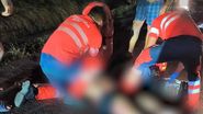 Imagini de la locul accidentului