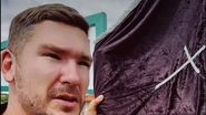 Călin Donca, la înmormântarea bunicului său