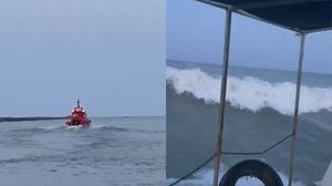 Imagini de la locul accidentului nautic