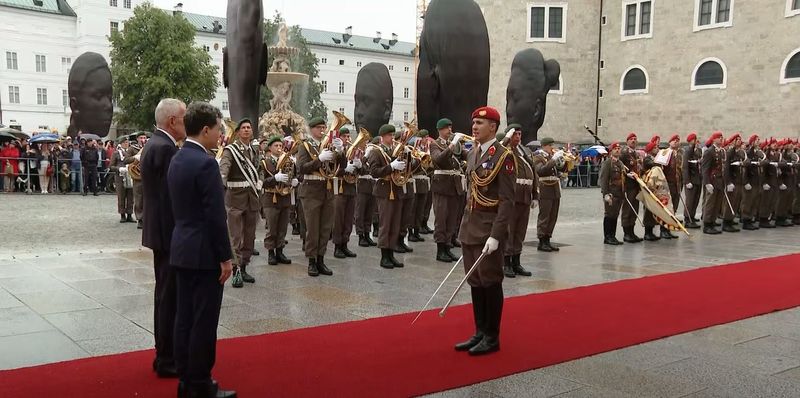 Nicușor Dan la vizita oficială din Austria