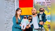 Noemi și Bogdan, alături de copiii lor