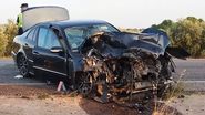 Imagine de la locul accidentului