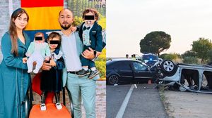 Noemi și Bogdan, alături de copiii lor