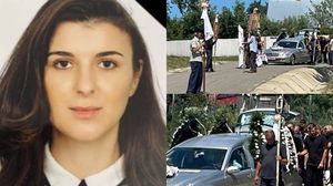 Imagini de la înmormântarea Ralucăi