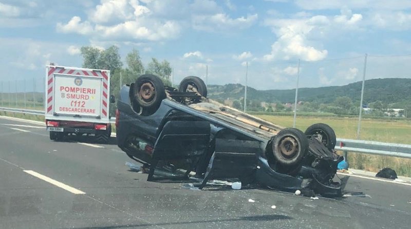 Accident grav pe autostrada A1 în Argeș: 5 răniți, inclusiv doi copii transportați la spital 1 Imagini de la locul accidentului