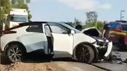 Imagini de la locul accidentului