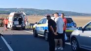 Imagini de la locul accidentului