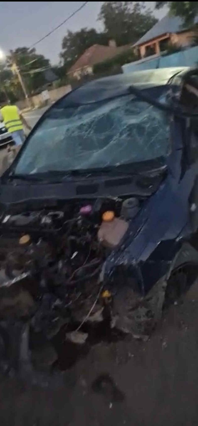 Imagine de la locul accidentului din Brăila
