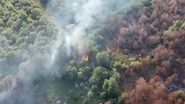 Imagini de la locul incendiului