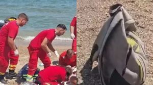 Un bărbat de 36 de ani a murit înecat, în Eforie Sud! S-ar fi aruncat în valuri, având în spate un rucsac plin cu nisip