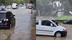 A fost cod roșu de furtună în Iași! Vremea rea a făcut ravagii în doar câteva clipe, mașinile au fost avariate, copacii doborâți, iar străzile s-au inundat