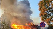 Imagini de la locul incendiului