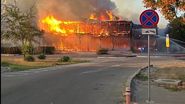 Imagini de la locul incendiului