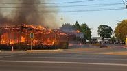 Imagini de la locul incendiului