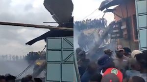 Imagini de la locul tragediei aviatice