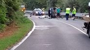 Imagine de la locul accidentului