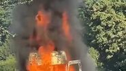 Imagini de la locul incendiului