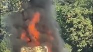 Imagini de la locul incendiului