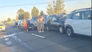 Imagini de la locul accidentului