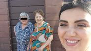 Adriana Bahmuțeanu, alături de mama și mătușa sa