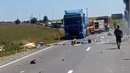 Imagini de la locul accidentului