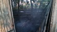 Imagini de la locul incendiului