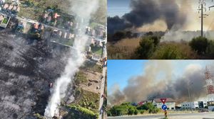 Incendiu devastator în apropiere de București! Zeci de oameni au fost evacuați din cauza flăcărilor care se îndreptau rapid către case