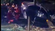 Imagine de la locul accidentului din Vișani