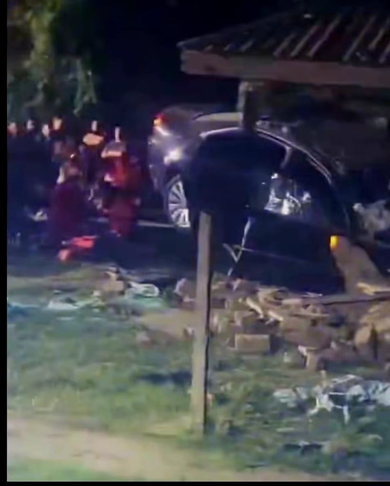 Imagine de la locul accidentului din Vișani