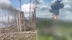 Imagini cu explozia din Rusia