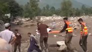 Imagine din timpul inundațiilor din Pakistan
