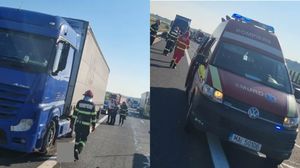 Imagini de la locul accidentului