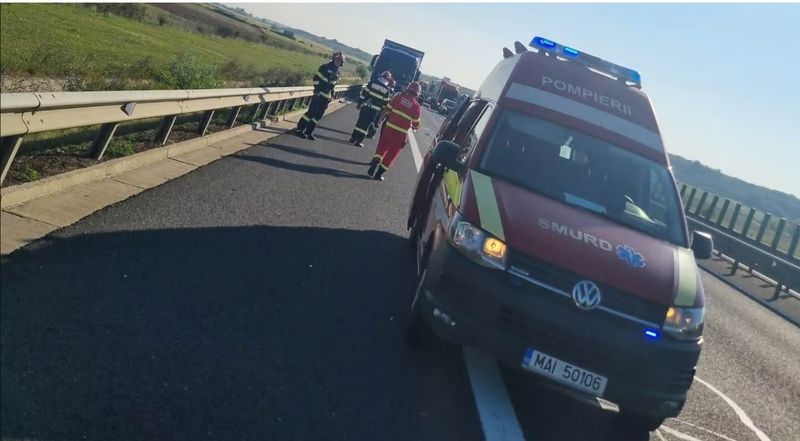 Imagini de la locul accidentului