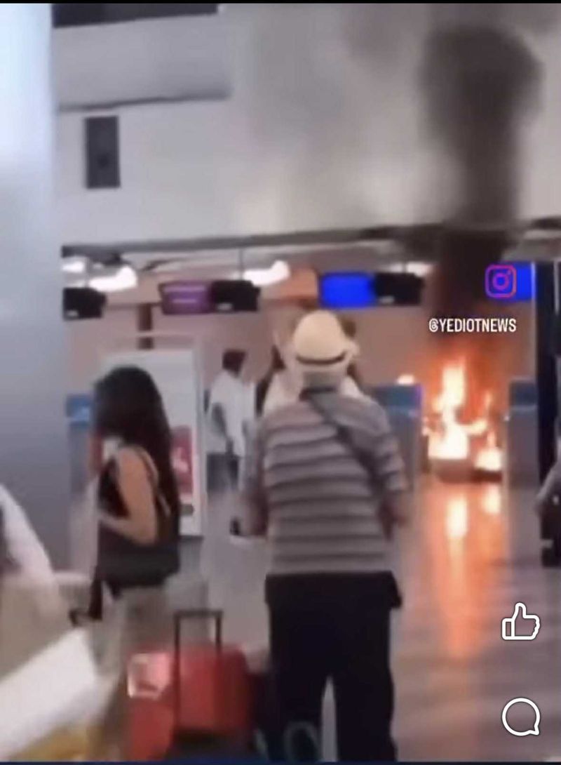 Imagine din timpul atacului din Aeroportul Malpensa  Imagine din timpul atacului din Aeroportul Malpensa