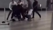 Imagine din timpul atacului din Aeroportul Malpensa 