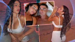 Ținuta cu care Georgina a șocat chiar în ziua în care s-a anunțat data nunții cu Cristiano Ronaldo. Bruneta a încins plaja. S-a pozat în colanți scurți transparenți cu inelul de logodnă pe deget. ”Prea fierbinte”