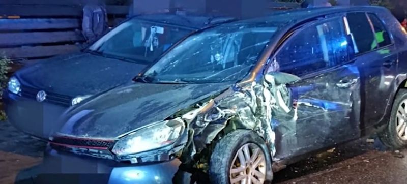Imagini de la locul accidentului