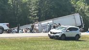 Imagini de la locul accidentului
