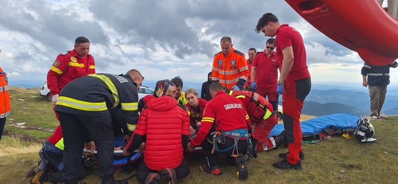 Imagini de la locul accidentului